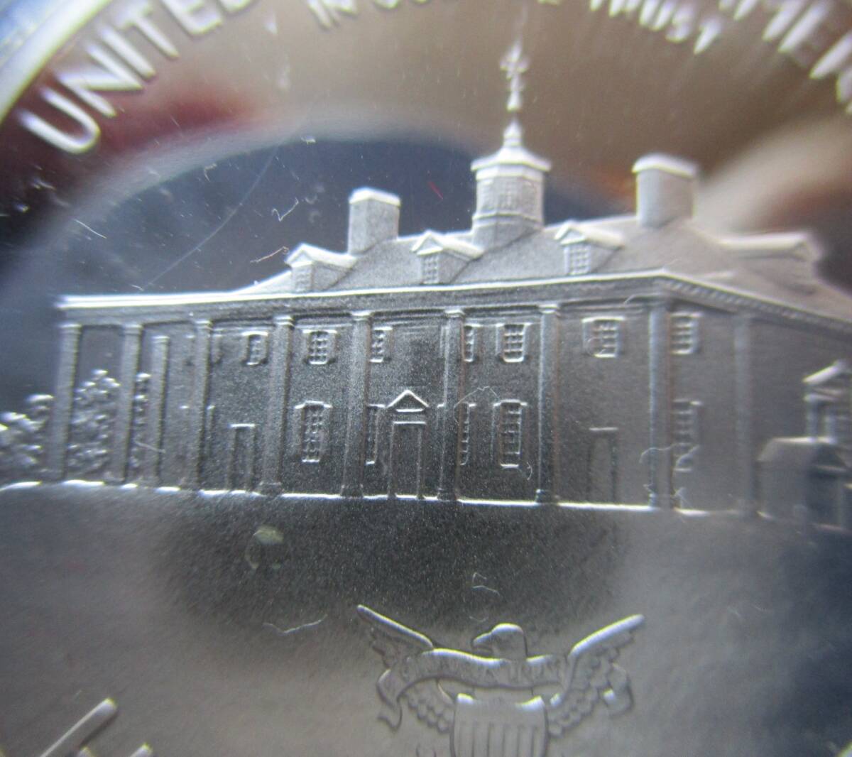 USA★ワシントン 250歳★プルーフ★50￠記念銀貨★1982年-S★ASW= 11g+★箱付きの画像5
