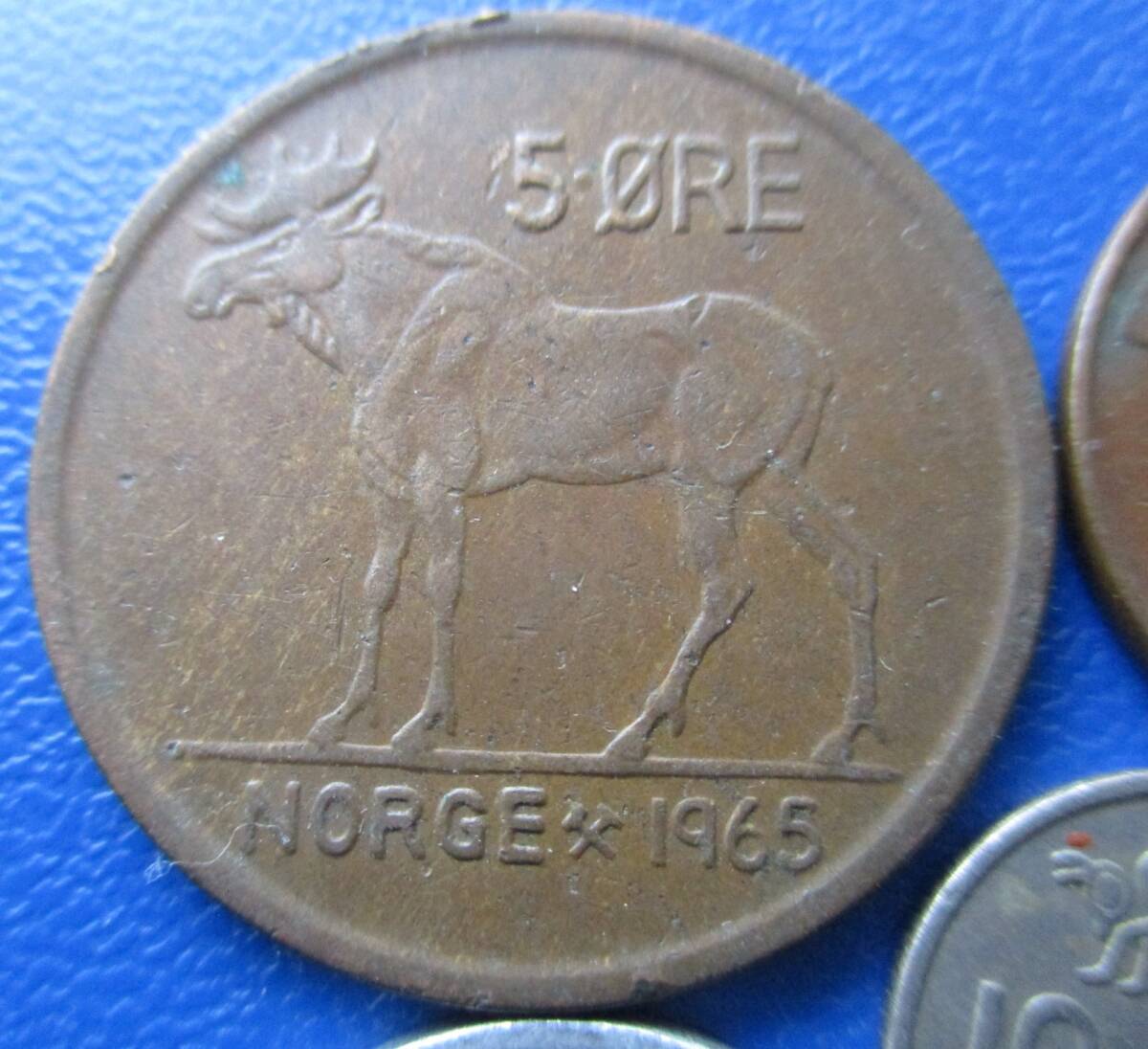 北欧★ノルウェー★Norge★５枚★1950～1966年★１￠～25￠★16～27mmの画像4