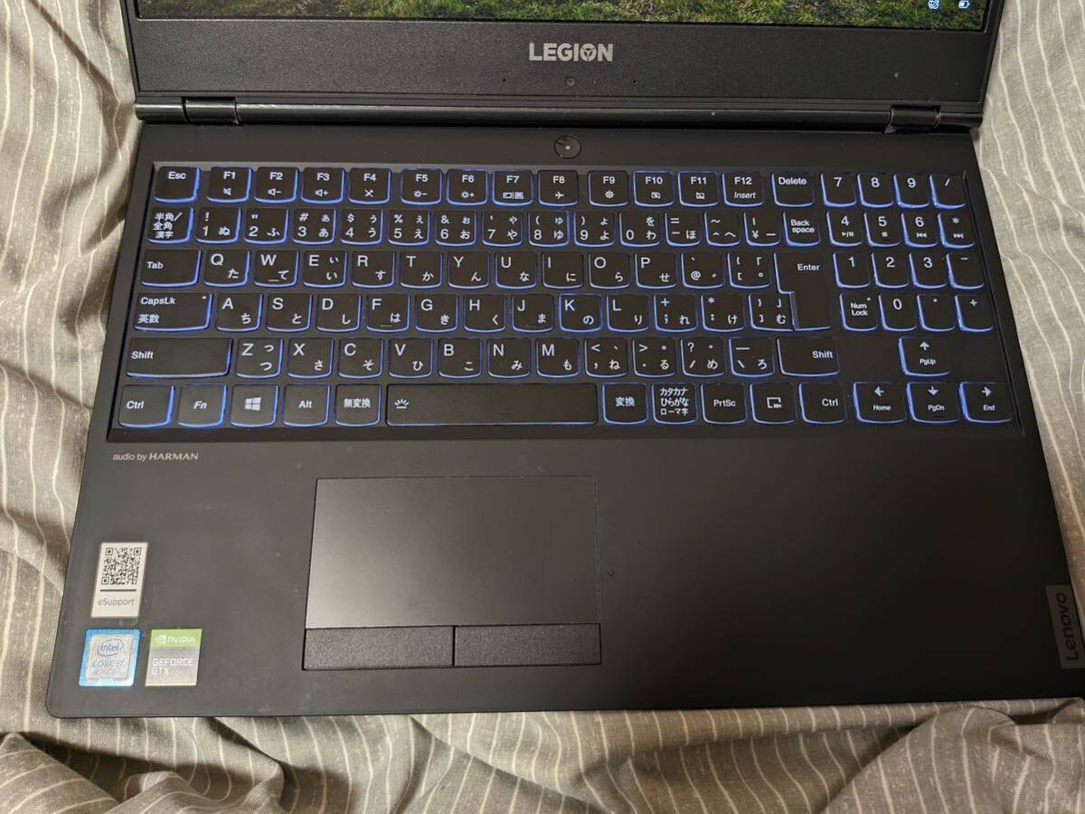 【美品】Lenovo Legion Y540-15IRH ゲーミングノートPC/Core i7 9750H/メモリ32GB/SSD500GB/GeForce GTX 1660 Ti/144Hz【1円スタート】の画像4
