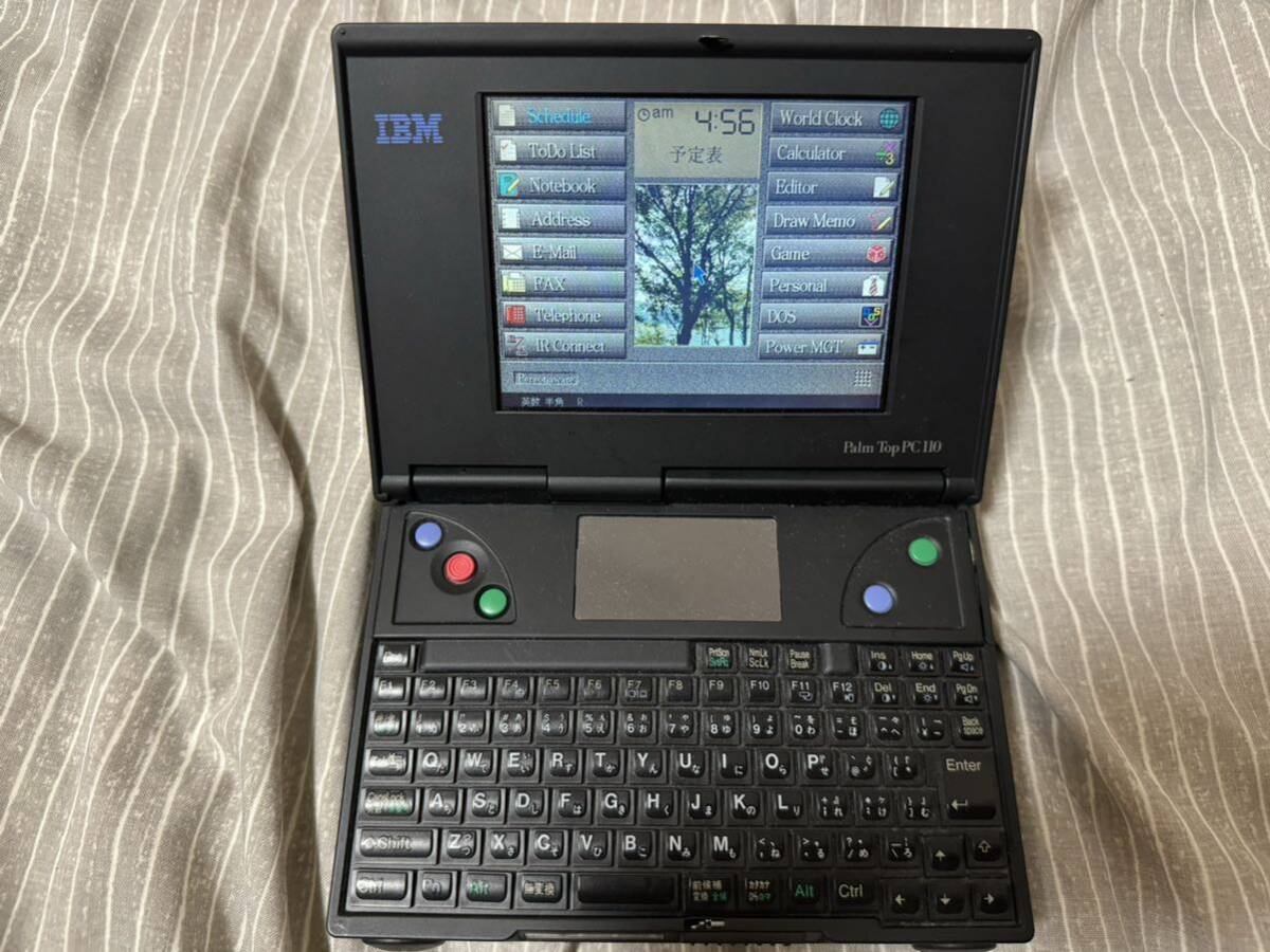 【動作良好】IBM Palm Top PC 110 2431-YDW フルオリ 液晶動作、バッテリー動作、Windows 95起動可 各種付属品、おまけ付きの画像2