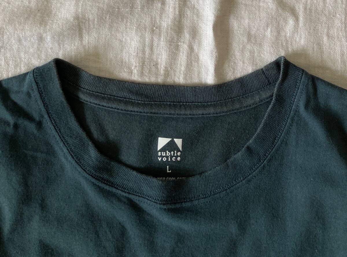 ＊subtle voice MT Cotton T-shirt [Forest Navy]/アウトドア 登山 キャンプ Tシャツ used_画像4