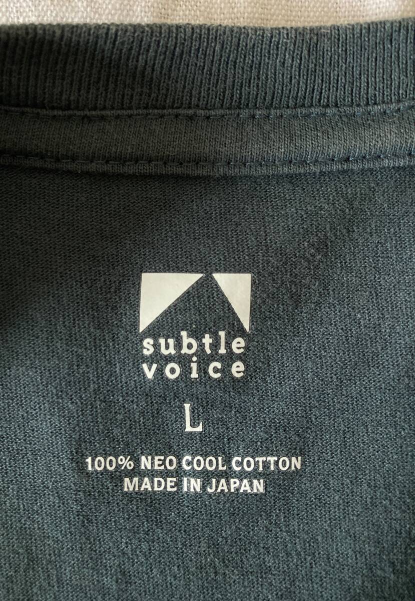 ＊subtle voice MT Cotton T-shirt [Forest Navy]/アウトドア 登山 キャンプ Tシャツ used_画像6