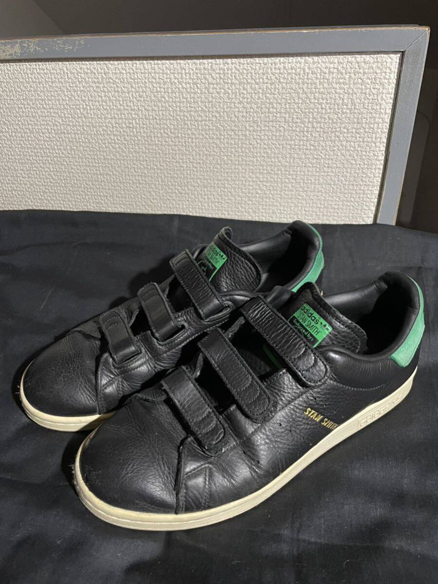 レアカラー アディダス ベルクロ スタンスミス CF コンフォート 黒 緑 ブラック グリーン ART BZ0533 adidas STAN SMITH COMFORT ベロクロ_画像1