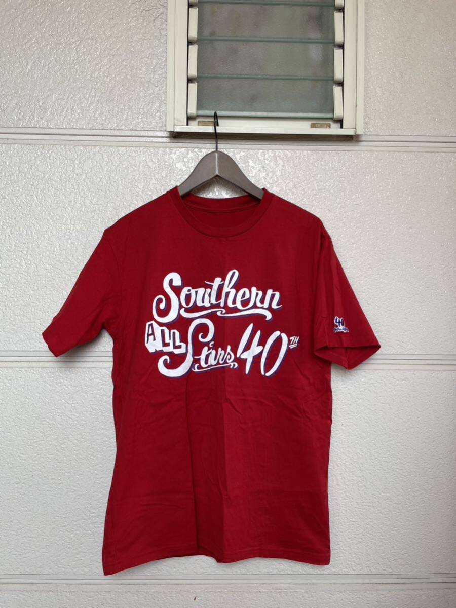 美品 サザンオールスターズ 40周年記念 ライブ Tシャツ レッド 40th 赤 RED Southern ALL Stars tee 桑田佳祐 LIVEの画像1