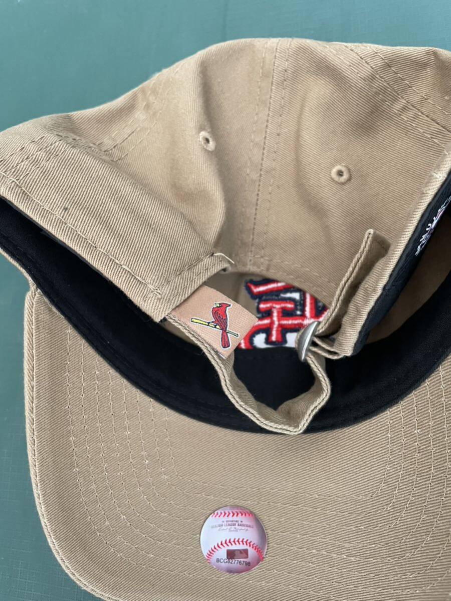 美品 ニューエラ 9TWENTY セントルイスカージナルス キャップ ベージュ beige new era cardinals BASEBALL CAP カーディナルスの画像4