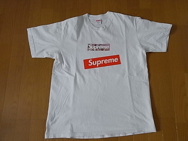 ★極上品★【M】SUPREME×TAKASHI MURAKAMI シュプリーム×村上隆★20SS COVID-19 Relief Box Logo Tee white　ボックスロゴTシャツ_画像6