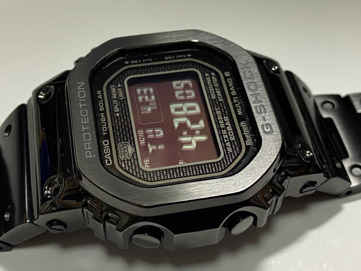 箱 保証書付 美品純正 CASIO カシオ G-SHOCK Gショック フルメタル GMW-B5000GD-1JF 黒 タフソーラー マルチバンド の画像2