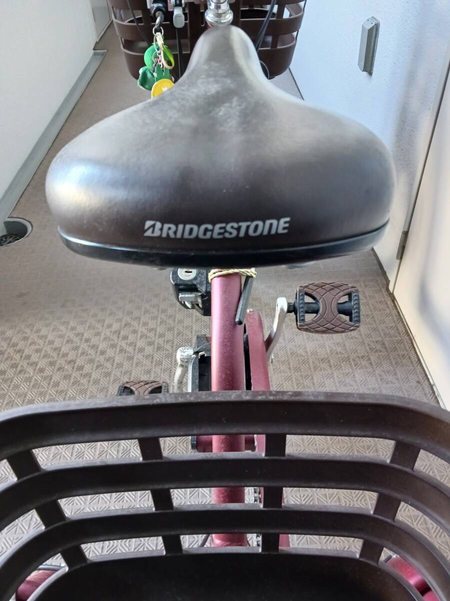 [ number hour use beautiful goods ]b Rige ji stone BRIDGESTONE electric bike 3 wheel car purple 2022 made lakto Wagon interior 3 step shift FW0B49