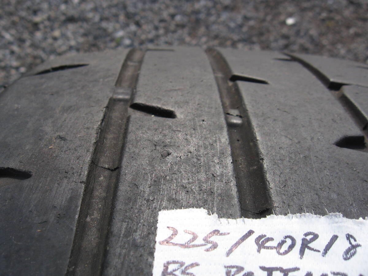 中古タイヤ　225/40R18　’21製　ブリジストン POTENZA RE-71RS　２本組　残・3～4ミリ＆2～4ミリ_画像3