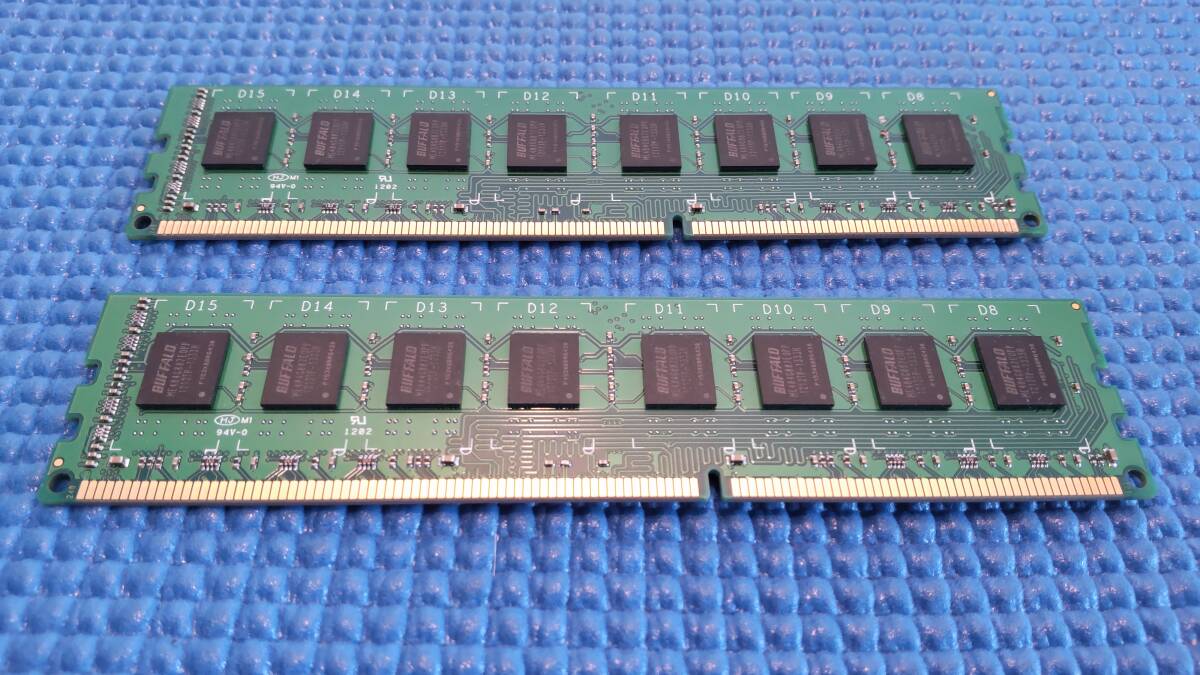 CFD デスクトップPC用メモリーW3U1333F-8G DDR3 PC3-10600 8GB x2枚 中古品 M4_画像2