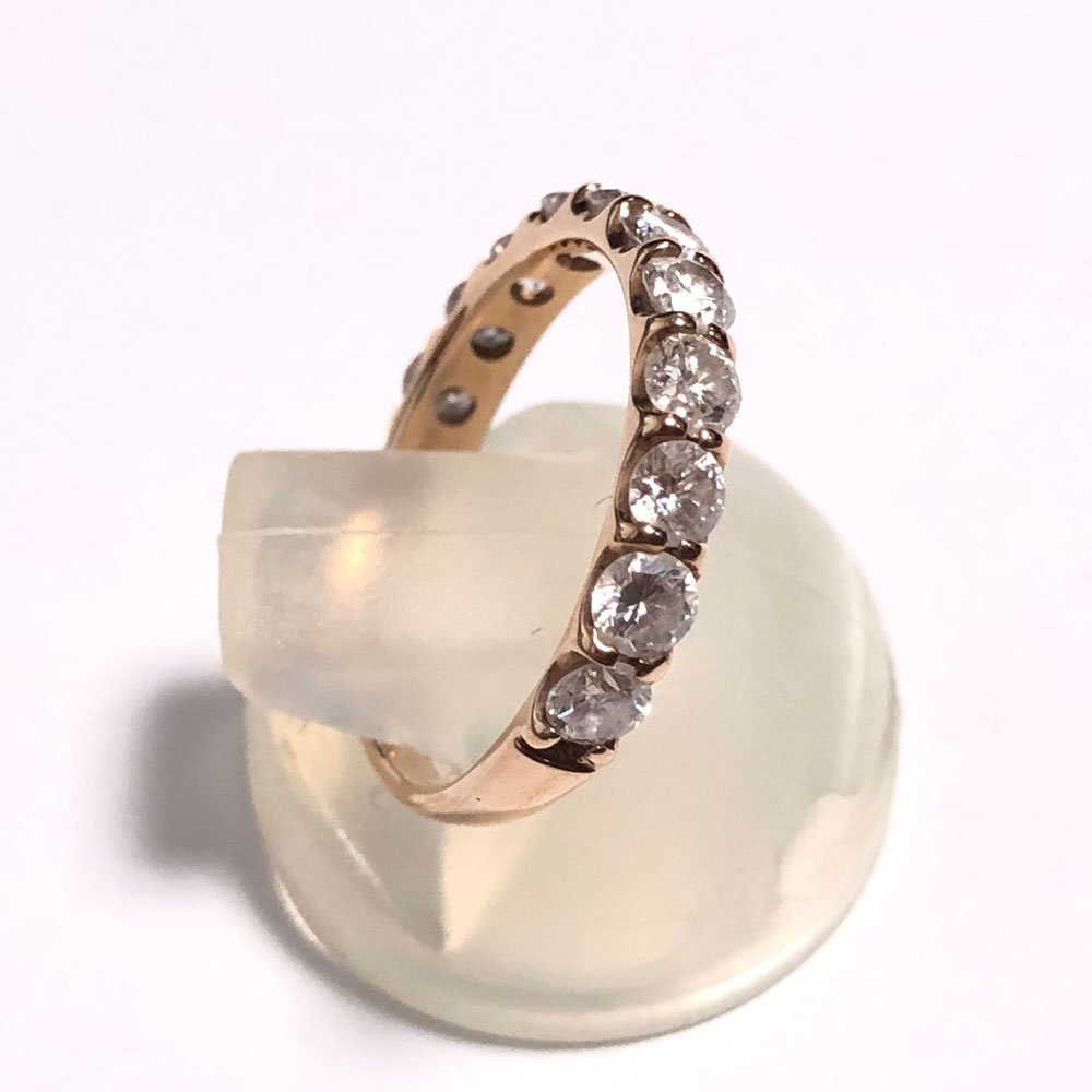 K18PG　ダイヤモンド　1.00ct　12石　ピンクゴールド　リング　指輪　＃8.5　_画像4
