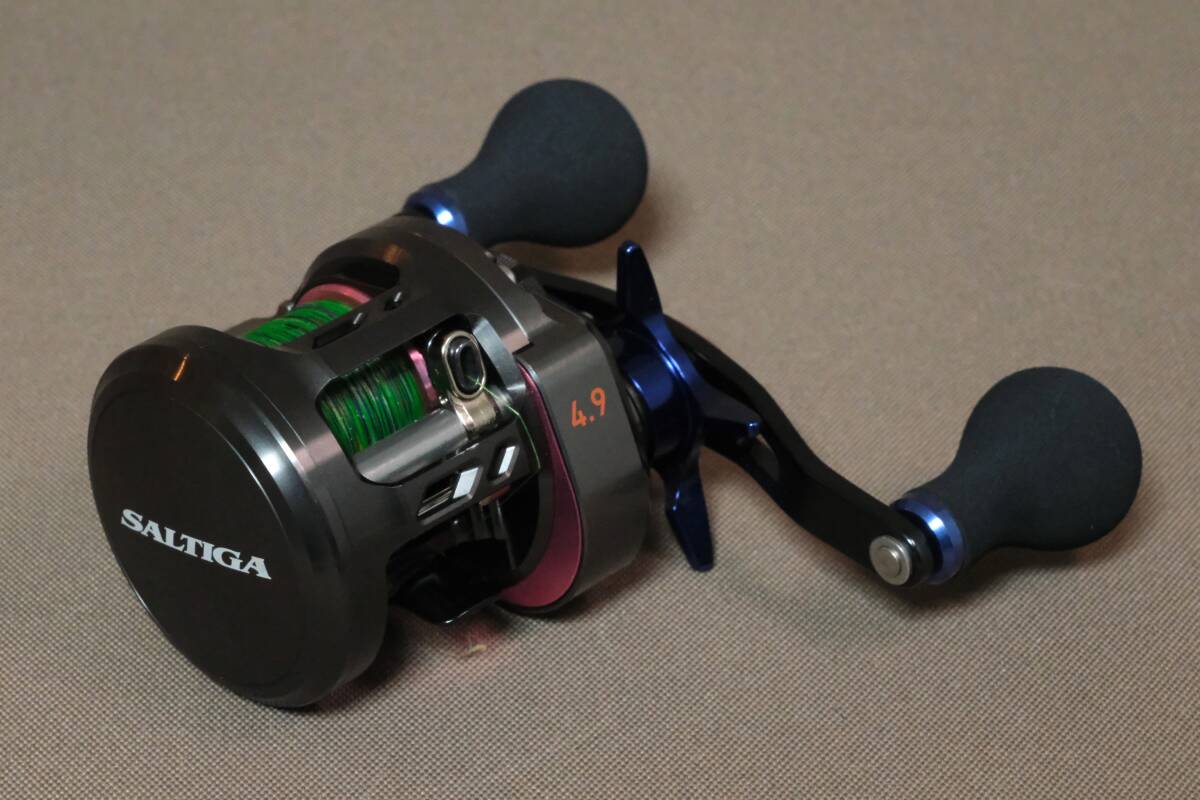 ★美品！ダイワ（ DAIWA ) 17 ソルティガ ベイジギング SALTIGA BJ 100-PL 左巻き ベイトリールの画像3