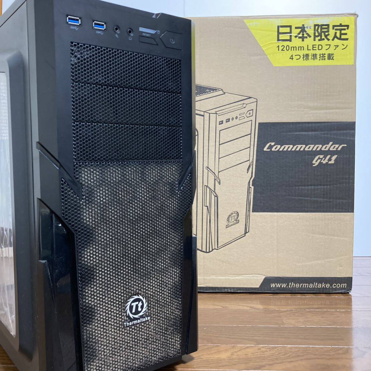 Thermaltake Commander G41 ミドルタワー ATX microATX ブラック 自作PC パソコンケース サーマルテイク デスクトップPC 