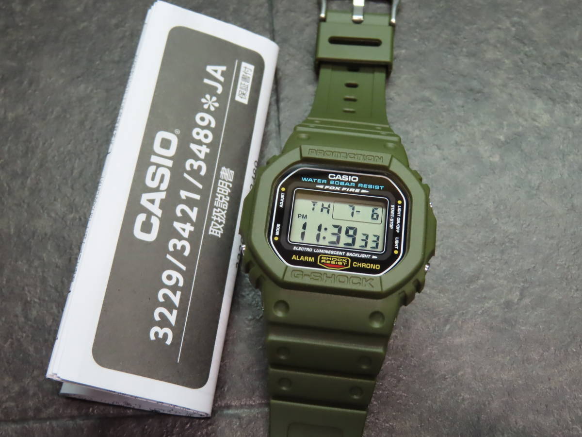 カシオ/CASIO●G-SHOCK/Gショック■DW-5600■定番スクエア【カーキ】カスタム 国内モデル※時計本体付き★送料無料_画像1