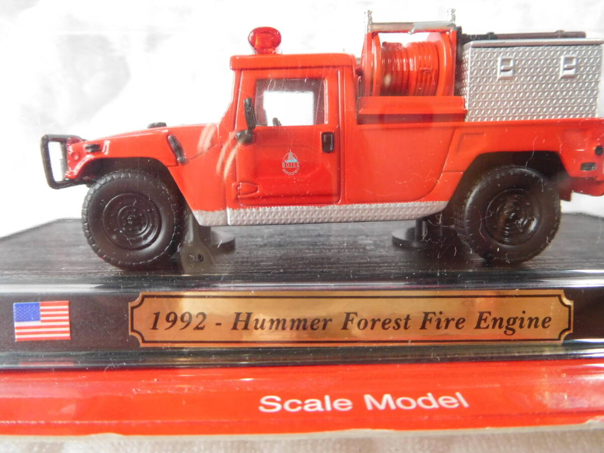 10 デルプラド 2003 世界の消防車 アメリカ 1992 Hummer Forest Fire Engine ハマー 森林火災用 スケール1：72 delPrado 未開封 未使用の画像3