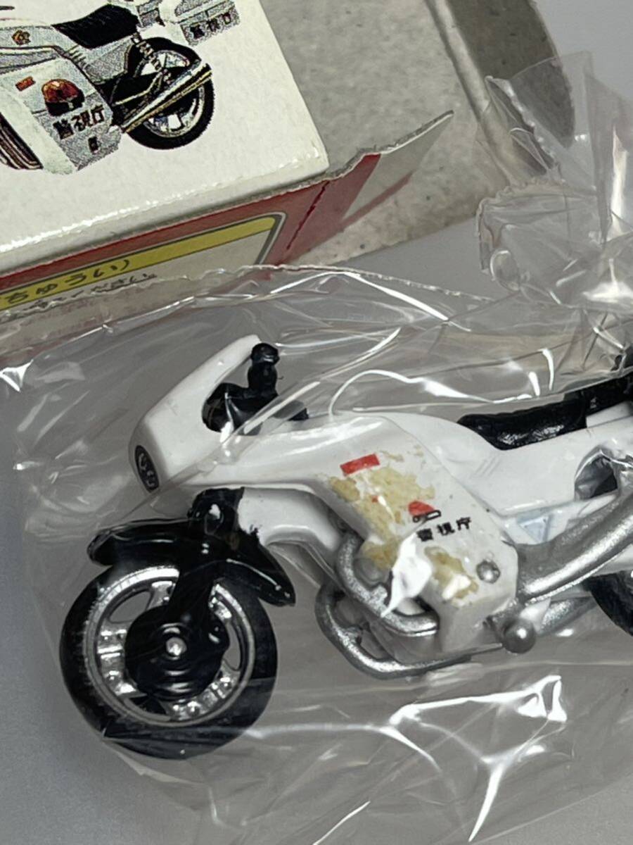 未開封品 ユージンカプセルトミカ ホンダ 白バイ No.4 2台セット トミー Honda カプセルトイ ガシャポン Yujin バイク オートバイ の画像2