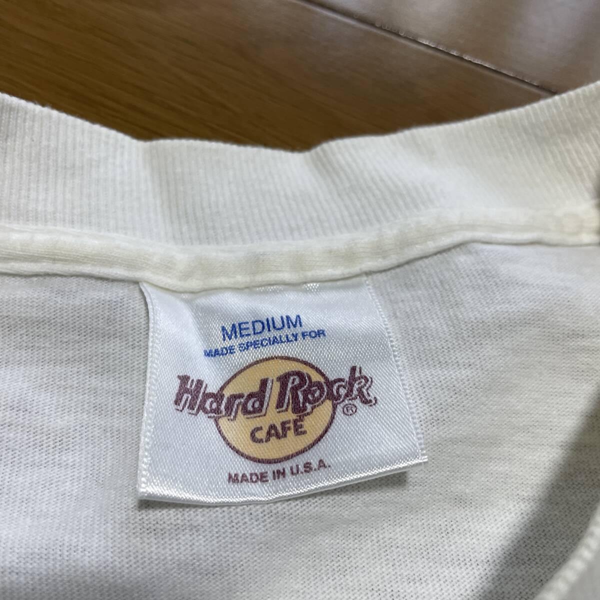 D-2 ハードロックカフェ/Hard Rock（USA製・ビンテージ） サイズ M！ 1991年物 Tシャツ MEGADETHの画像4