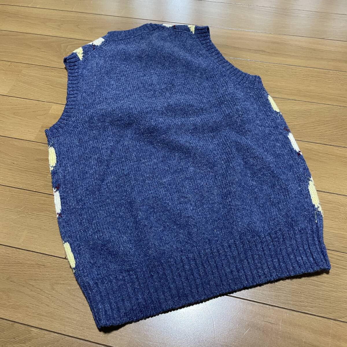 L-17 J.PRESS/J Press (. mountain ) size M! wool (100%)a-ga il pattern knitted the best beautiful goods 