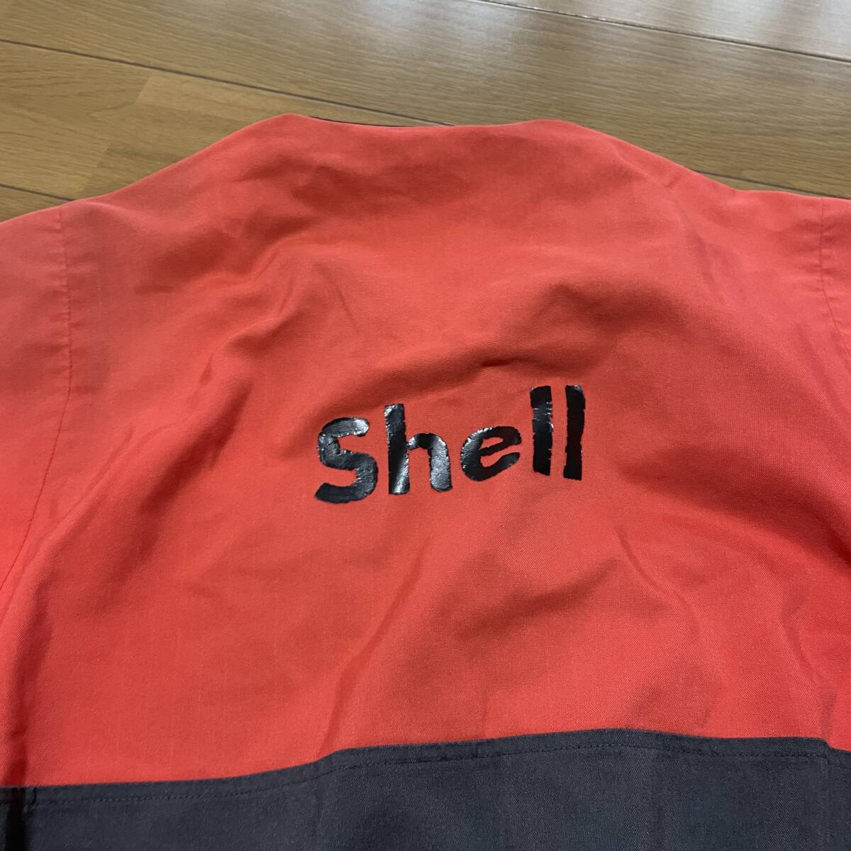 S-17　Shell/シェル　サイズ LL・赤×黒！　半袖つなぎ_画像7