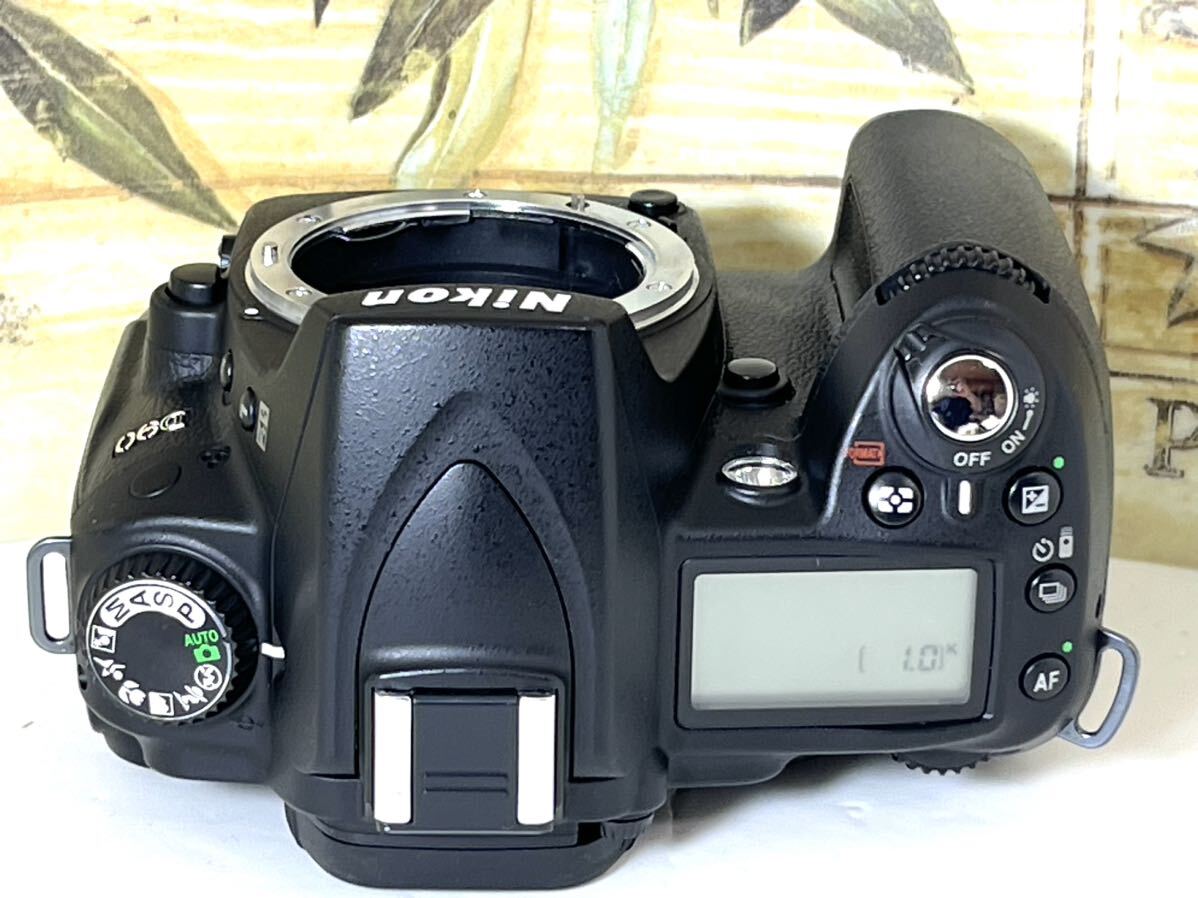 新品級ショット数 2,817枚 ニコン Nikon D90 Wズームレンズセット 18-70mm標準 & 300mm超望遠 動画撮影 付属品完備 オマケ多数 SDカード付の画像6