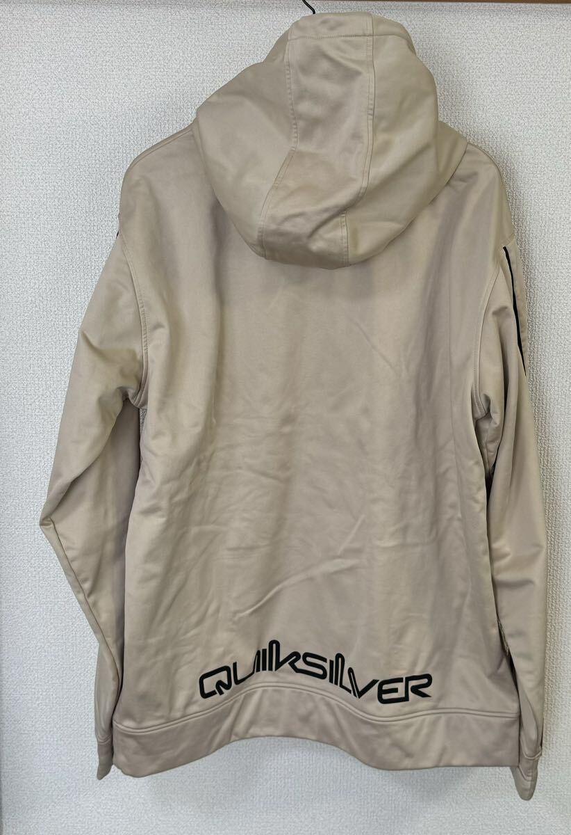 クイックシルバー パーカー 撥水 ベージュ XL スノーボード スノボ スノーウェア 春スノボ Quiksilver_画像2