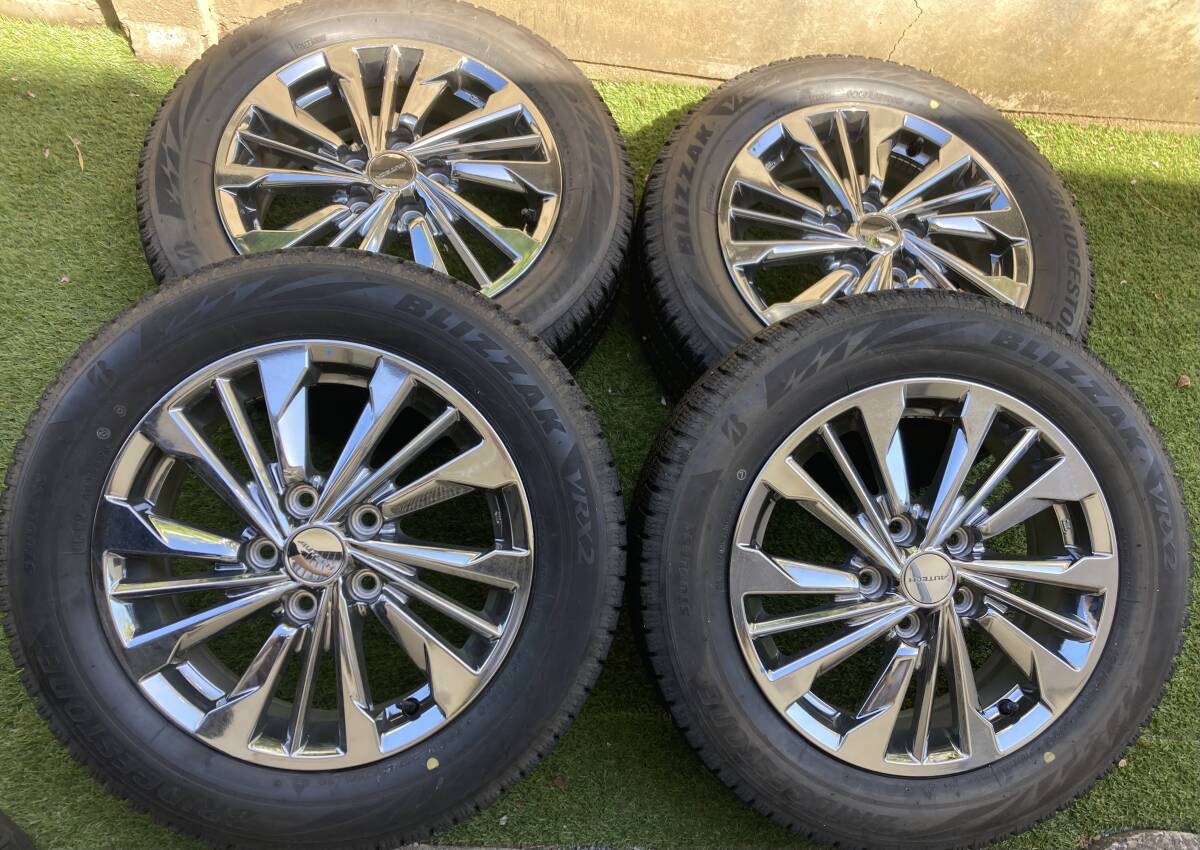 2019年製☆ブリヂストン ブリザック VRX2 195/60R16☆ニッサン C26 セレナ オーテック 16x6.0J 5H PCD114.3 0FF45 16インチホイール 4本_画像1