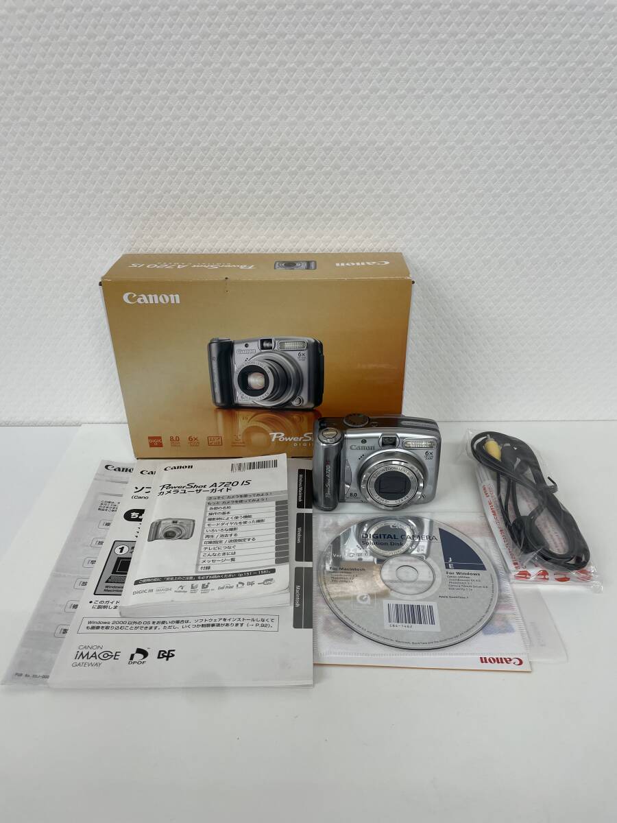 Canon PowerShot キャノン パワーショット A720IS 電池式カメラ コンパクトデジタルカメラ　NO.6488_画像1