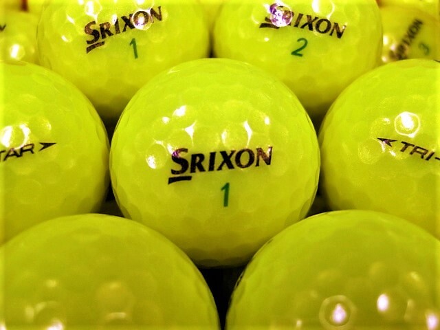 ●美品●スリクソン トライスター SRIXON【TRI-STAR】2013年/2017年モデル イエロー 50個 ロストボール●の画像1