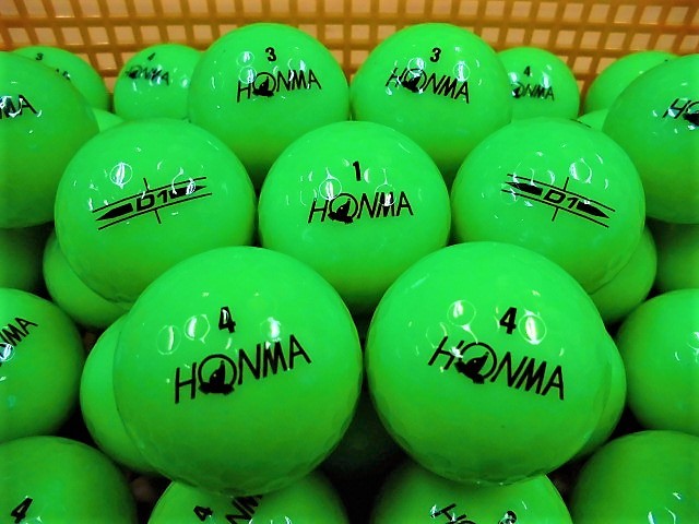 ●厳選美品●ホンマ 本間ゴルフ HONMA【D1】2022年モデル ライムグリーン 50個 ロストボール●の画像2