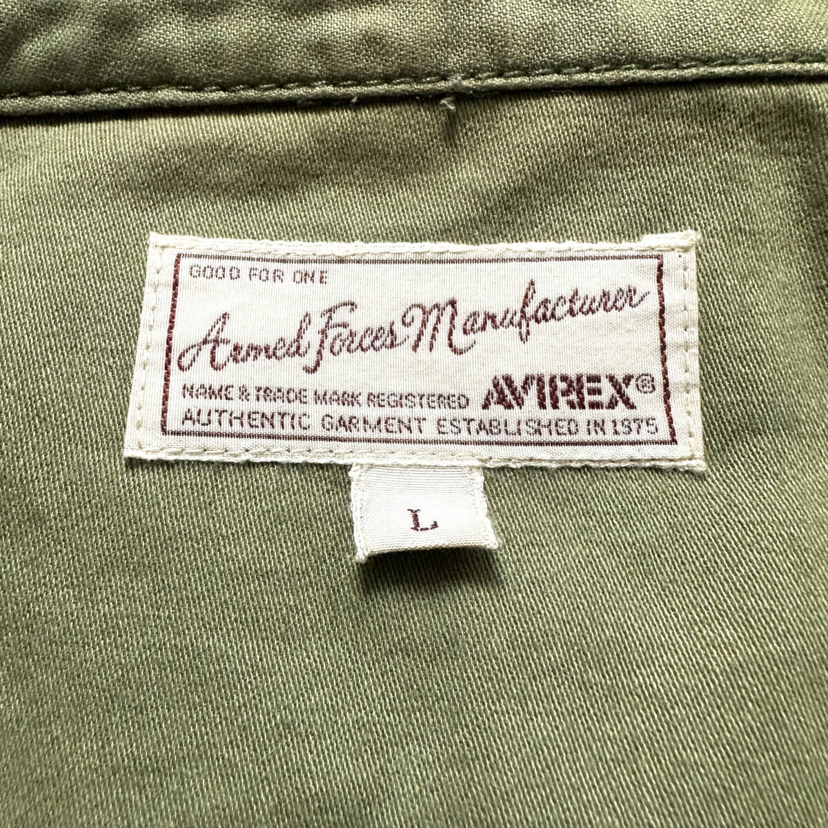 美品XL.LL～L!AVIREXミリタリージャケットM-65デニムジャケットUSミリタリーマルチワッペンデザインアーミーグリーン緑大きアヴィレックスの画像9