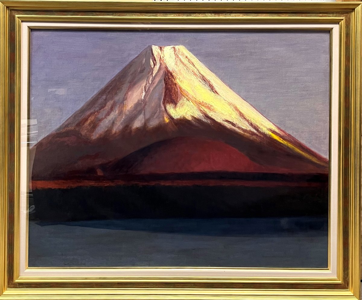 .. lake from ....... line . Fuji . male large .... work.! rice field middle . structure [.. lake Fuji ] oil painting .40 number [ regular light ..]G