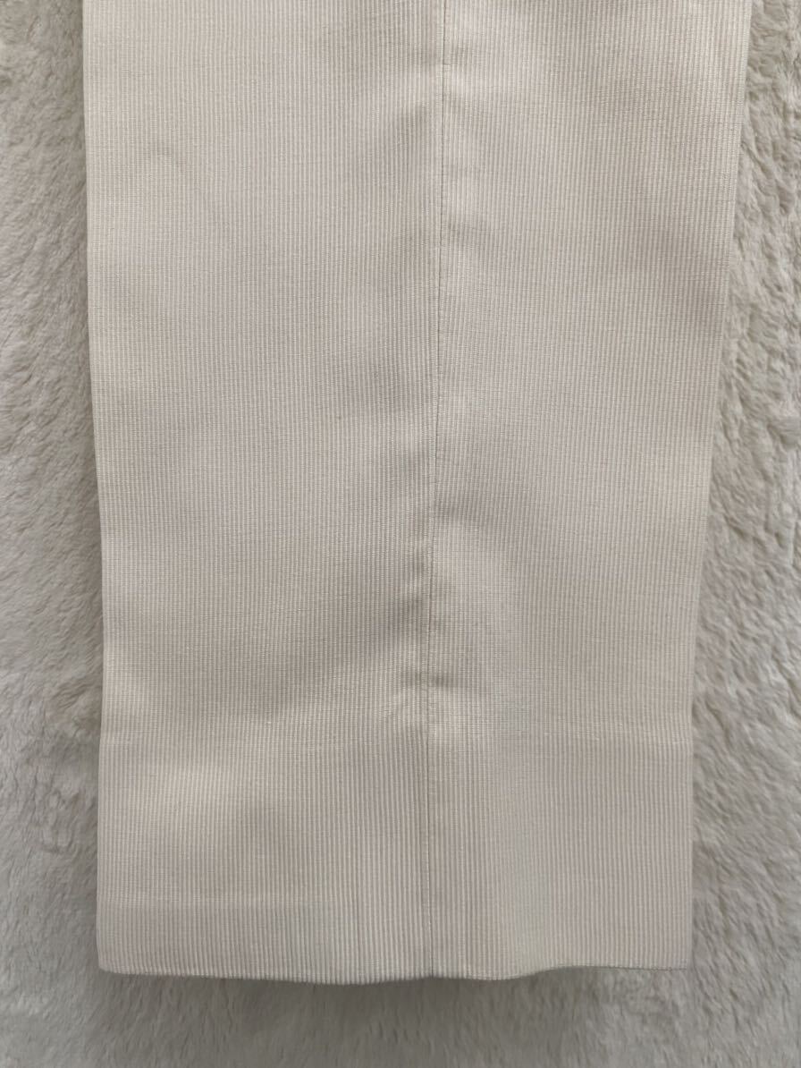 【美品】エストネーション ESTNATION メンズ シルク混 コットン パンツ スラックス 50 (87) LL アイボリー スリムフィットの画像8