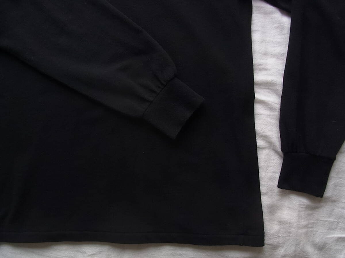 LACOSTE  ラコステ 鹿の子素材 定番 長袖ポロシャツ 型番 L1312AL  サイズ 4  日本製 ブラックの画像4