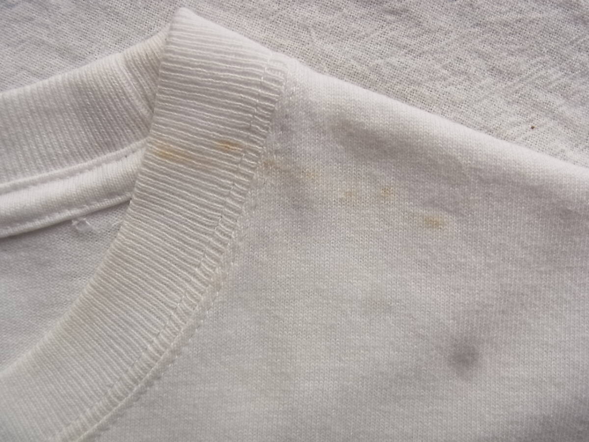 CHUMS チャムス バックプリント　Tシャツ　サイズ XS 　ホワイトベース 薄く汚れ有り_画像7