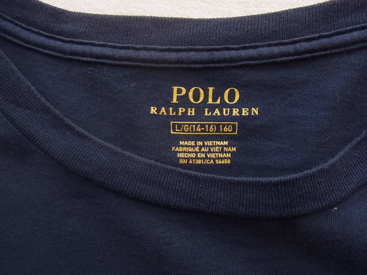 POLO BEAR by RALPH LAUREN ポロ ベアー by ラルフローレン Tシャツ　サイズ ボーイズ L/G(14-16) 160 ネイビー_画像5