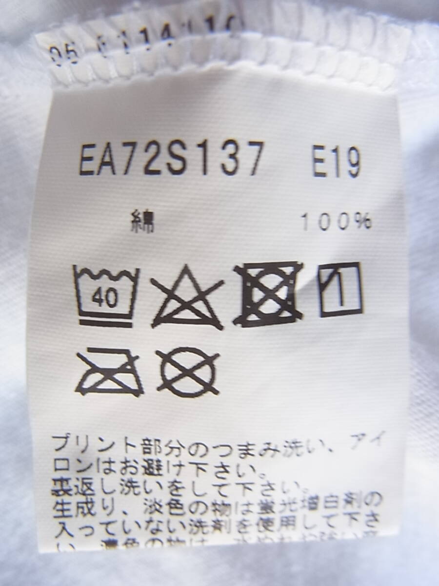 agnes b. Agnes B Logo принт ввод футболка размер 2 сделано в Японии белый 