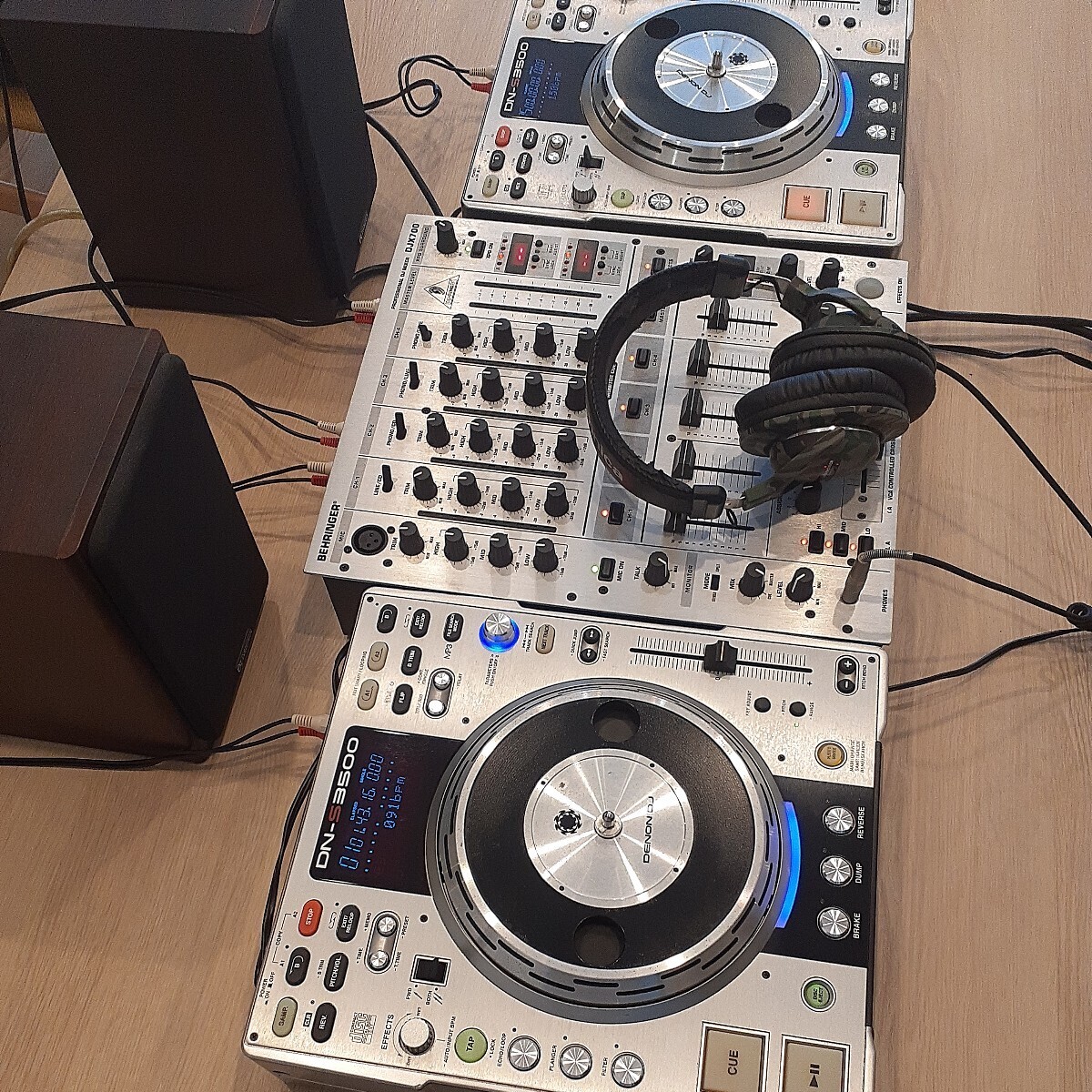 [CDJ set ]DENON DN-S3500 DJX700 speaker headphone 