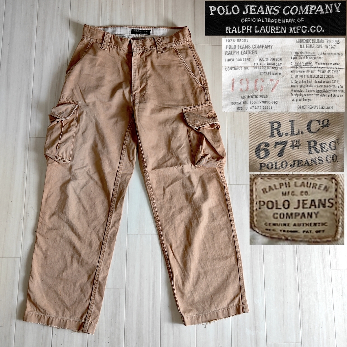 RALPH LAUREN（ラルフローレン）POLO（ポロ） JEANS COMPANY カーゴパンツ！_画像1