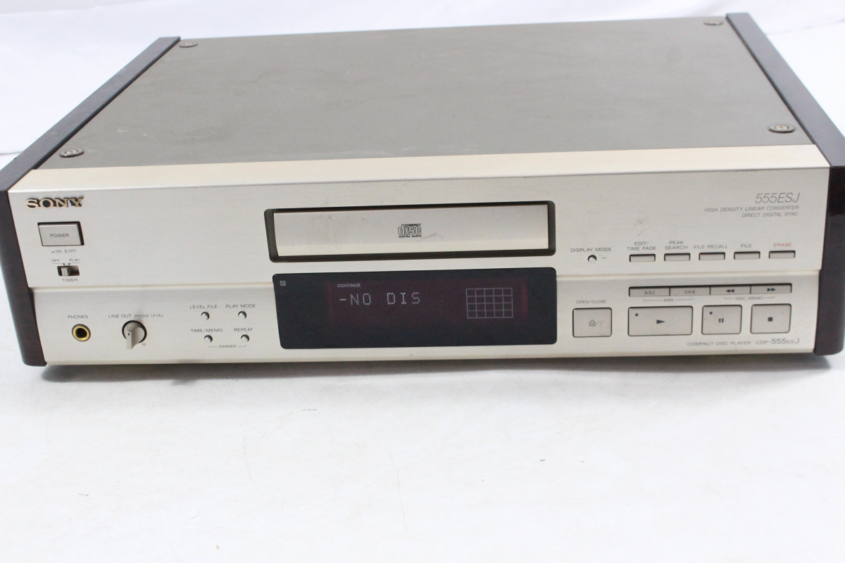 【ト静】 ★ SONY CDプレーヤーリモコン付き COMPACT DISC PLAYER ソニー 通電のみ確認済 中古現状品 画像参照 GC661GCG1Dの画像2