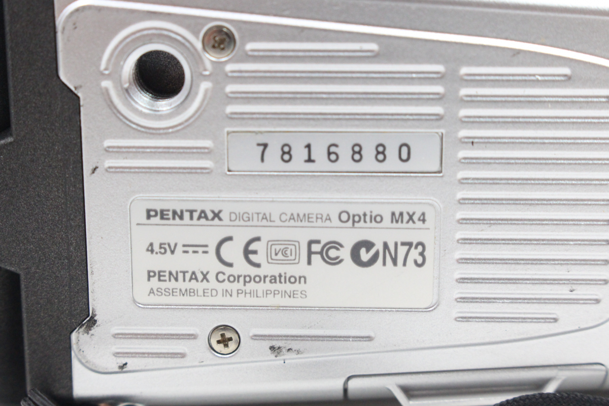 【ト静】 ★ PENTAX デジタルカメラ Optio MX4 使用説明書 他 付属品有 詳細画像参照 ペンタックス 中古現状品 GC666GCG14
