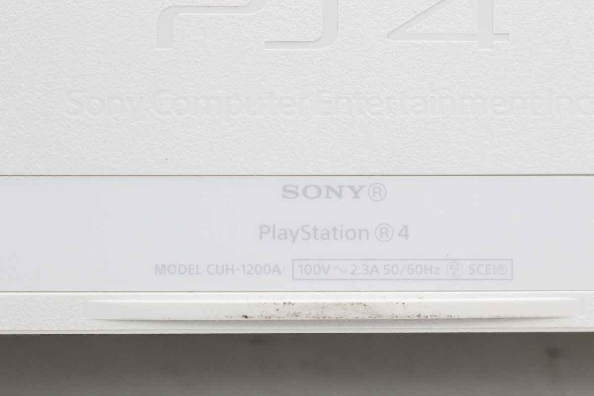 【ト静】 ★ PlayStation 4 PS4 ゲーム機 本体 CUH-1200A ホワイト SONYワイヤレスコントローラー CUH-ZCT2J 中古現状品 GC675GCG15_画像3