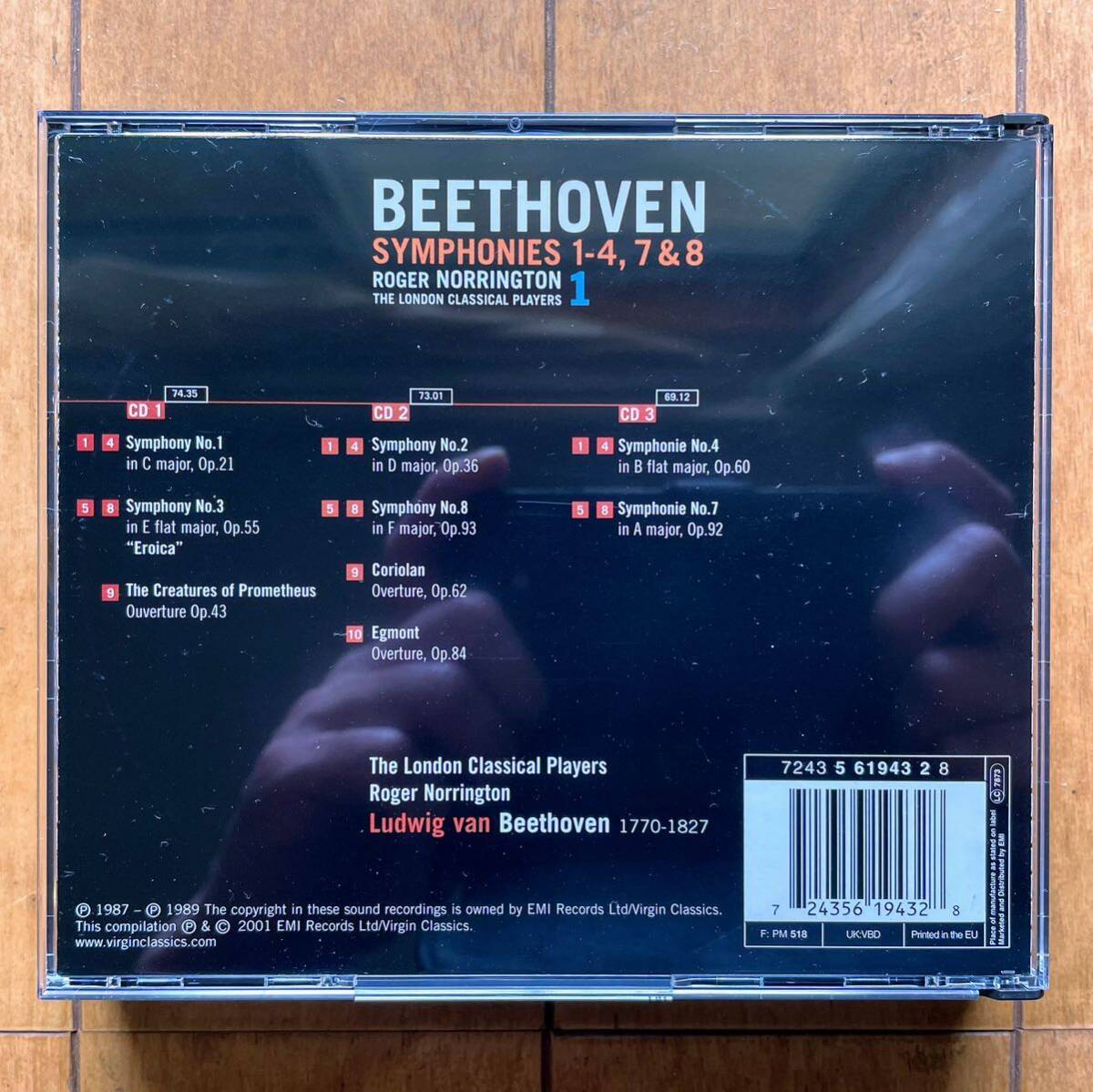 ベートーヴェン 全集 序曲集/ノリントン/輸入盤/ザ ロンドン クラシカル プレイヤーズ/Beethoven Norrington The London Classical Players_画像6