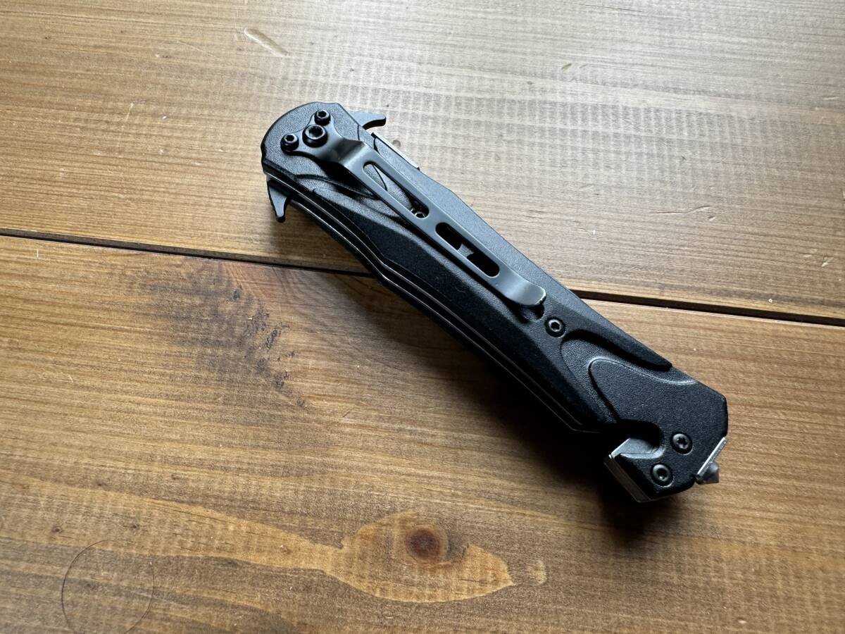 TAC Force TF-719BK Assisted Opening Folding Tactical Knife 4.5" Closed - Black Blade/Black Handle_画像7