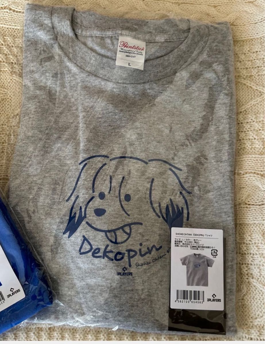 SHOHEI OHTANI DEKOPIN MLB公式のデコピンTシャツLサイズ SHOHEI OHTANI DEKOPIN MLB公式のデコピンTシャツLサイズ