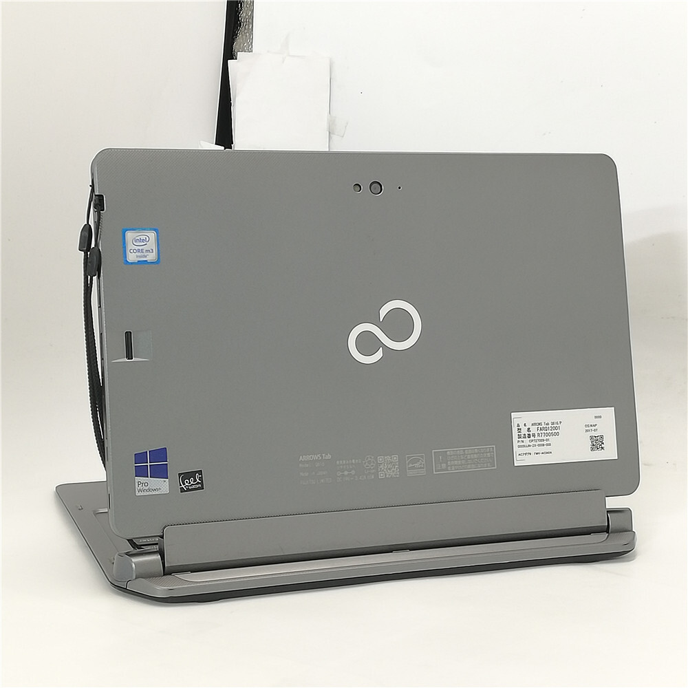 日本製 タブレット 11.6型 富士通 ARROWS Tab Q616/P 中古良品 第6世代CoreM 高速SSD 無線 Wi-Fi Bluetooth webカメラ Windows11 Office_画像10