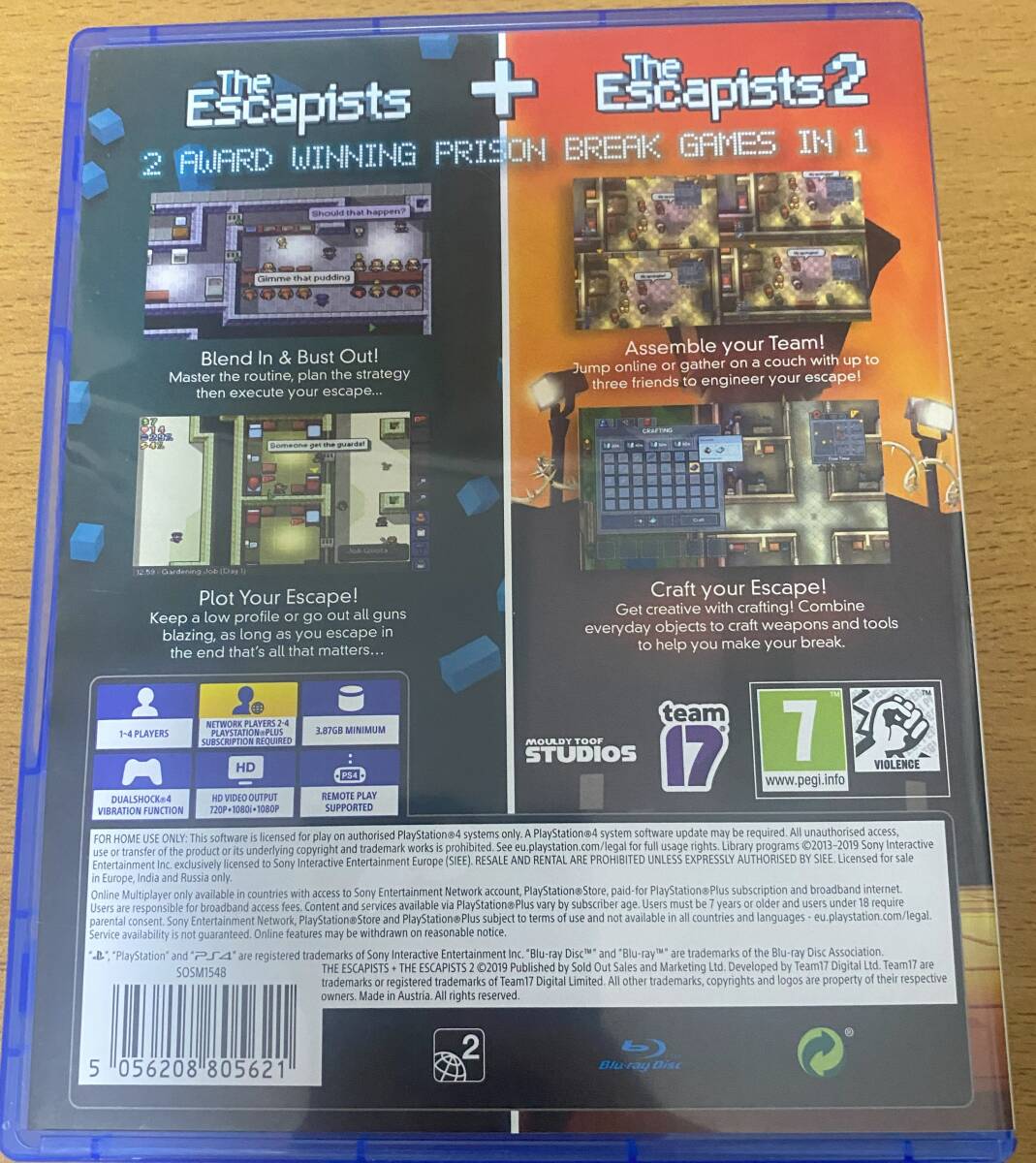 ★PS4★海外版・欧州版★ The Escapists + The Escapists 2 中古