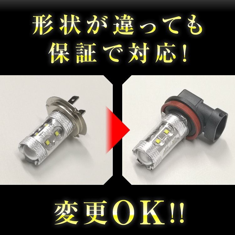 【2個セット】 LEDフォグランプ ノア ヴォクシー 60系 FOG ホワイト 白 フォグライト フォグ灯 前期LEDバルブ_画像5