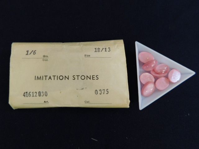 2896^ unused Czech beads IMITATION STONES pink series p ratio sa