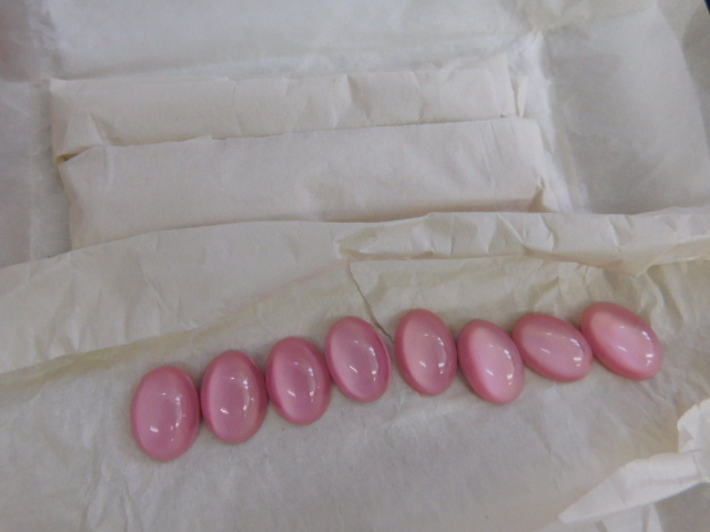 2896^ unused Czech beads IMITATION STONES pink series p ratio sa