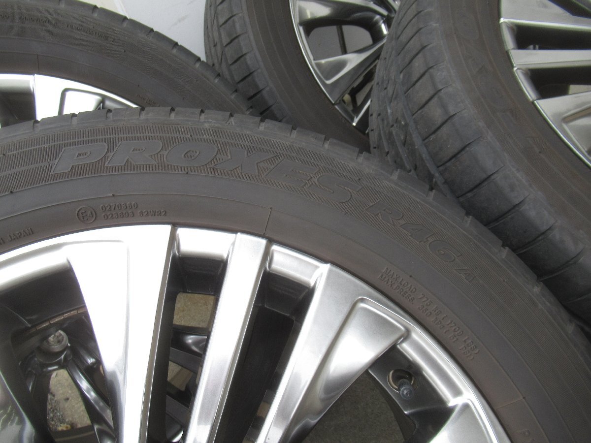 [154] ハリアー 80系 純正 アルミホイール タイヤ 中古品 4本セット 純正 19インチ 225/55R19 (タイヤはおまけ程度交換推奨）発送のみ_画像4